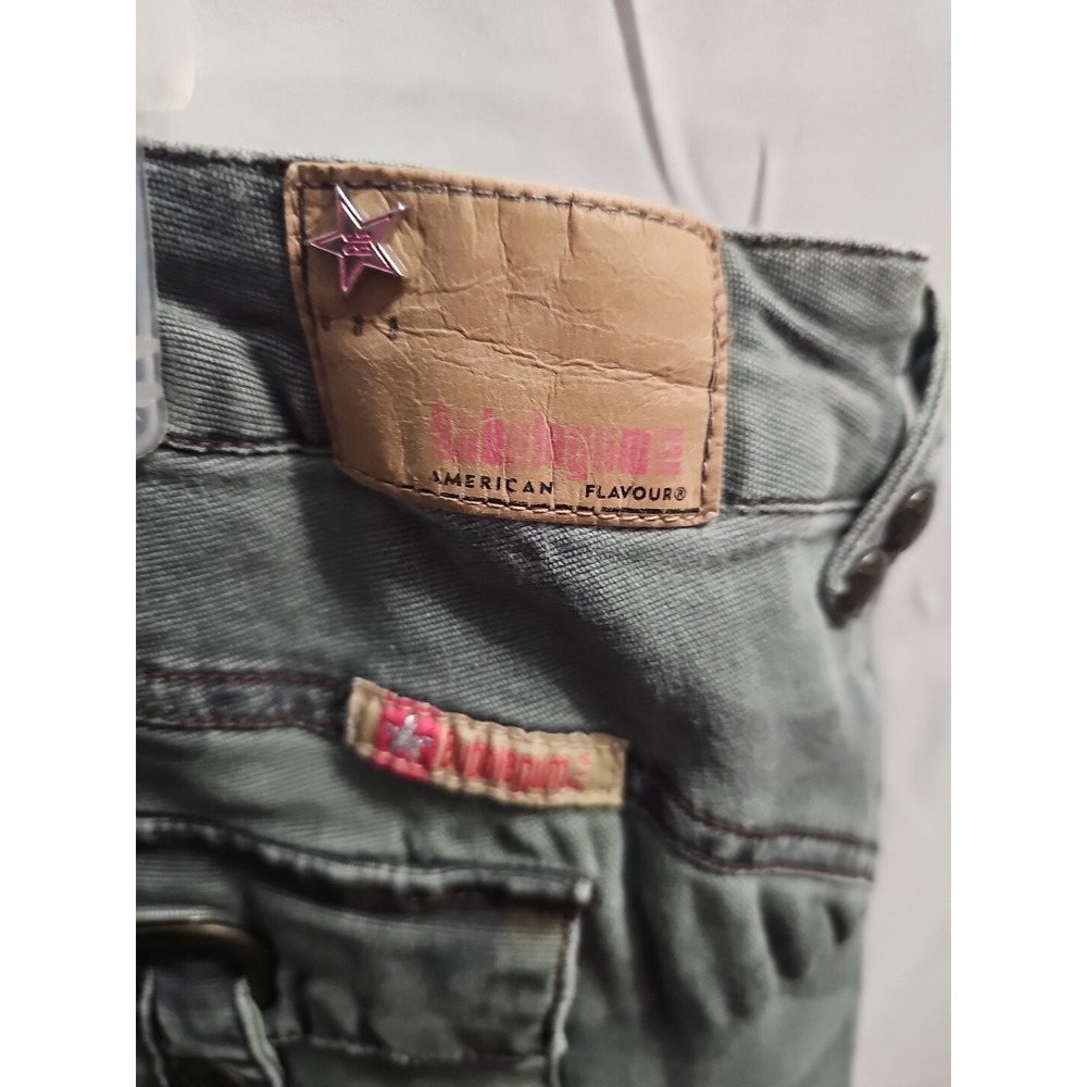 Vtg Bubblegum Camo Stretchy Jeans Y2K Women 1X 38" X 32" Comfort Outdoors‎ 28A